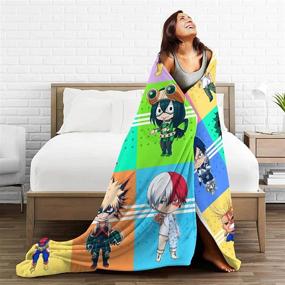 img 1 attached to Blanket Ultra Soft Cartoon Blankets Lightweight