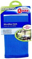 🧽 quickie microfiber cleaning cloth: single, blue - streak-free shine for glass and windows, wet/dry cleaning supplies, reusable logo