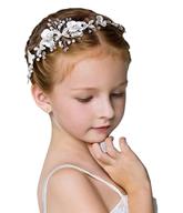 sparkling silver flower crown for girls - locisne princess wedding headband logo