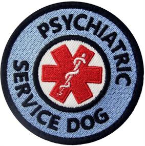 img 2 attached to 🦮 Paramedic Psychiatric Service Dog Vest/Harness with Fastener Hook & Loop Patch featuring EMS Medic Star of Life Emblem - Embroidered