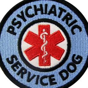 img 3 attached to 🦮 Paramedic Psychiatric Service Dog Vest/Harness with Fastener Hook & Loop Patch featuring EMS Medic Star of Life Emblem - Embroidered