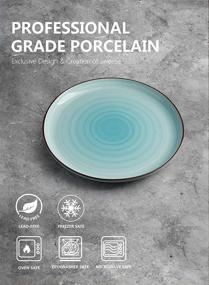 img 1 attached to 🍽️ Sweese 164 003 Porcelain Dinner Plates: Elevate Your Dining Experience!