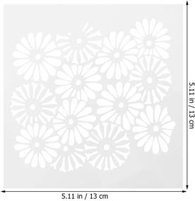 img 3 attached to 8pcs Sunflower Stencils for Painting - Flower Drawing Templates for DIY Crafts and Scrapbooking - Hollow Out Graffiti Stencils for Christmas Home Journal - Art Craft Supplies