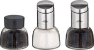 🌶️ trudeau cassia pepper and salt mill: refillable pepper bottle included logo