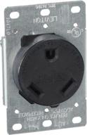 🔌 leviton 7313 s00 receptacle industrial strap black: dependable and durable power solution логотип