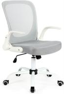 🪑 white and gray modern home omni mid-back office chair logo