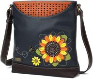 🌻 chala handbags sunflower sweet messenger bag purse: embrace your love for flowers! logo