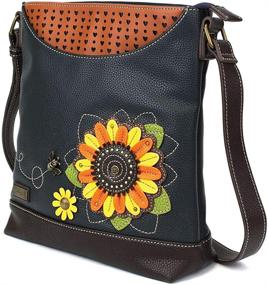 img 3 attached to 🌻 Chala Handbags Sunflower Sweet Messenger Bag Purse: Embrace Your Love for Flowers!