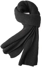 img 4 attached to 🧣 EONPOW Unisex Knitting Women's Accessories for Autumn Winter