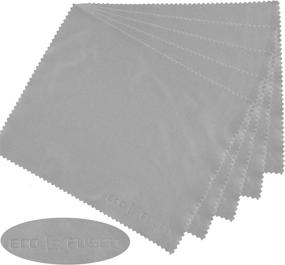 img 1 attached to Premium ECO-FUSED Microfiber Cleaning Cloths - 12 Pack 🧺 - Perfect for Glasses, Camera Lenses, Tablets, Phones, & More