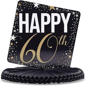 img 2 attached to 🎉 60th Birthday Party Honeycomb Centerpiece Decoration (6 Pack, 12 x 11 Inches)