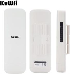 img 3 attached to 📶 KuWFi 900Mbps 5.8G Outdoor Bridge: Long Range Wireless AP Access Point with 1W High Power, Waterproof CPE and 15dbi Antenna