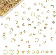 enhance your resin jewelry with olycraft 1600pcs moon star resin fillers: exquisite gold cosmos-themed brass charms and supplies logo