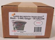 super big mouth trash bags household supplies logo