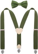 yjds little suspenders heart leather boys' accessories : suspenders логотип