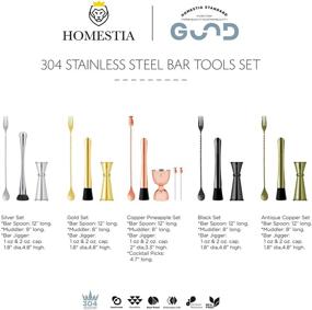 img 3 attached to 🍹 Homestia Stainless Steel Double-Ended Cocktail Muddler