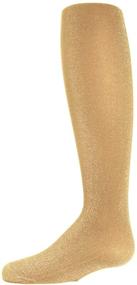img 4 attached to ✨ Sparkle with Style: MeMoi Shining Star Shimmer Girls Tights