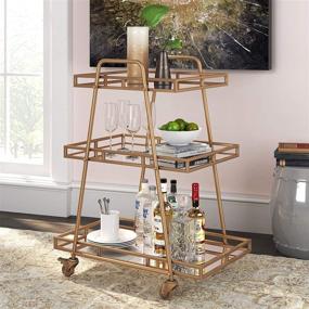 img 3 attached to Adore Décor Addison Cart Gold