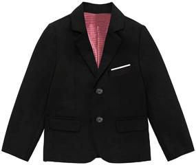 img 4 attached to 🧥 Suits Blazer Jacket – High-Quality School Uniform for Boys' Clothing and Suits & Sport Coats