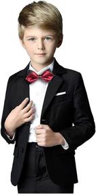 img 3 attached to 🧥 Suits Blazer Jacket – High-Quality School Uniform for Boys' Clothing and Suits & Sport Coats