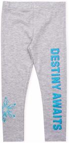 img 1 attached to Disney Frozen Leggings Set with Zip-Up Top - 3 Piece Girls' Clothing