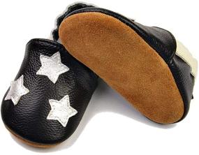 img 3 attached to 👦 Premium Quality Boys' Non Slip Moccasin Slippers with Genuine Leather
