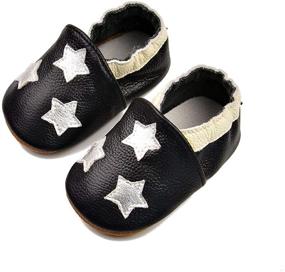 img 4 attached to 👦 Premium Quality Boys' Non Slip Moccasin Slippers with Genuine Leather