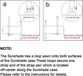 img 1 attached to TFY Car Visor Sunshade Extender - Anti-Glare Window Sunshade Blocker for UV Rays - 1 Piece