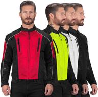 🏍️ high-performance viking cycle warlock mesh motorcycle jacket for men – detachable armor, ideal summer riding gear logo