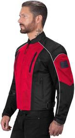 img 2 attached to 🏍️ High-Performance Viking Cycle Warlock Mesh Motorcycle Jacket for Men – Detachable Armor, Ideal Summer Riding Gear