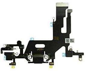 img 1 attached to High-Quality Replacement USB Charging Port Dock Connector Microphone Mic Flex Cable Module for iPhone 11 6.1 inch (Black)