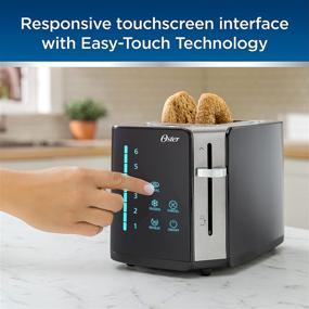 img 3 attached to Effortless Toasting: Oster 2-Slice Touchscreen Toaster with Easy Touch Technology and Digital Countdown Timer, Stainless Steel