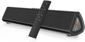 img 4 attached to Wireless & Wired Soundbar with 2200 mAh Battery, 3D Surround Sound Home Theater, 🔊 Bluetooth 5.0 Portable Soundbar for TV/PC. Built-in Subwoofer with Remote Control. Compatible with Projectors, Phones, Tablets.