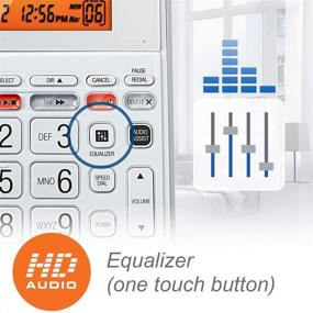 img 1 attached to 📞 AT&T CL4940 Corded Standard Phone: Answering System & Backlit Display in White