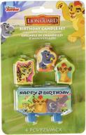 🎂 amscan 170454 disney "the lion guard" birthday candle set, multicolor 4ct - bring adventure to your little one's birthday! logo