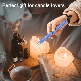 img 3 attached to 🕯️ Blue SUPRUS Electric Arc Candle Lighter with Built-in USB Cable & Hanging Hook - 2in1 USB Lighter