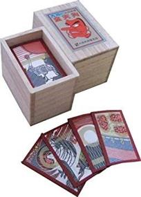 img 1 attached to 🀄 Oishi Tengudo Hanafuda Echigo Flower Red Paulownia Box: Authentic Japanese Playing Cards Game!