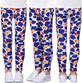 img 2 attached to LUOUSE Toddler Stretch Athletic Leggings Girls' Clothing and Leggings