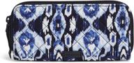 👜 stylish and secure: vera bradley women's cotton bifold wallet with rfid protection logo