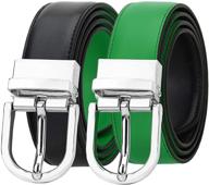 👩 falari reversible genuine leather 6027 red m women's belt accessories logo