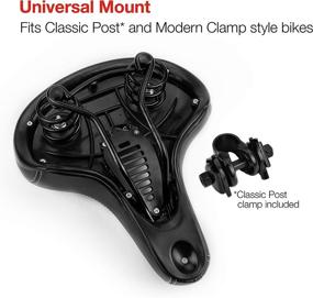 img 1 attached to Ultimate Comfort Bike Seat: A Pain-Free Bicycle Accessory for Men, Women, and Kids. Universal Fit Ideal for Mountain Riding, Cruisers, Spin, Exercise, or Kids Bikes