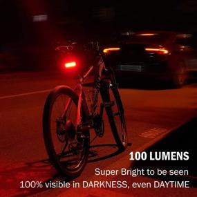 img 2 attached to 🚲 CYCLEPARTNER Garnet-75/100 Lumens: High-Visibility Bike Tail Light for Ultimate Safety – Durable, Long-Lasting, Universal Mount, IP65 Waterproof Rear Bicycle Light