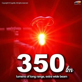 img 3 attached to Cygolite Hypershot 350 Lumen Bike Tail Light with 7 Night and Daytime Modes, User Adjustable Flash Speeds, Compact and Durable Design, IP64 Water Resistance, Secured Hard Mount, USB Rechargeable, Ideal for Busy Streets