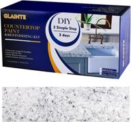 🔳 transform your kitchen and bathroom with glainte countertop paint & refinishing kit in white diamond логотип