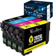 affordable valuetoner remanufactured ink cartridges for epson 202xl 202 xl - wf-2860 & xp-5100 (1 bk, 1 c, 1 m, 1 y) logo