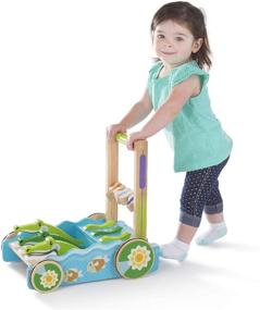 img 3 attached to Melissa & Doug Alligator Push Toy 🐊 and Activity Walker – First Play Chomp and Clack