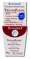 🌿 eco-dent premium dental floss veganfloss, cinnamon 100 yards (pack of 5): 100% vegan & cruelty-free dental floss logo