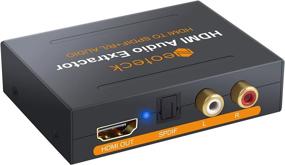 img 4 attached to 🔌 Neoteck HDMI аудио экстрактор 1080P - HDMI к HDMI + оптический TOSLINK SPDIF + аналоговый RCA L/R стерео аудио видео сплиттер адаптер конвертер для Blu-ray DVD плеер, Sky HD Box, PS3, PS4