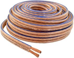 img 2 attached to 🔊 10AWG 10/2 Gauge Transparent Clear Cable for Car Home Audio Speaker Wire - 100 Feet