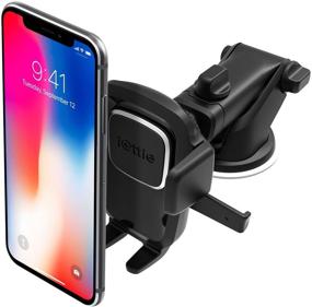 img 4 attached to 📱 iOttie Easy One Touch 4 Universal Car Mount Phone Holder Desk Stand - Dash & Windshield for iPhone, Samsung, Moto, Huawei, Nokia, LG, Smartphones (Black)